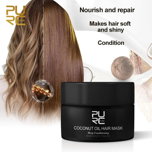 PURC Coconut Oil Keratin Hair Mask - DeepBeautyWellness Ltd